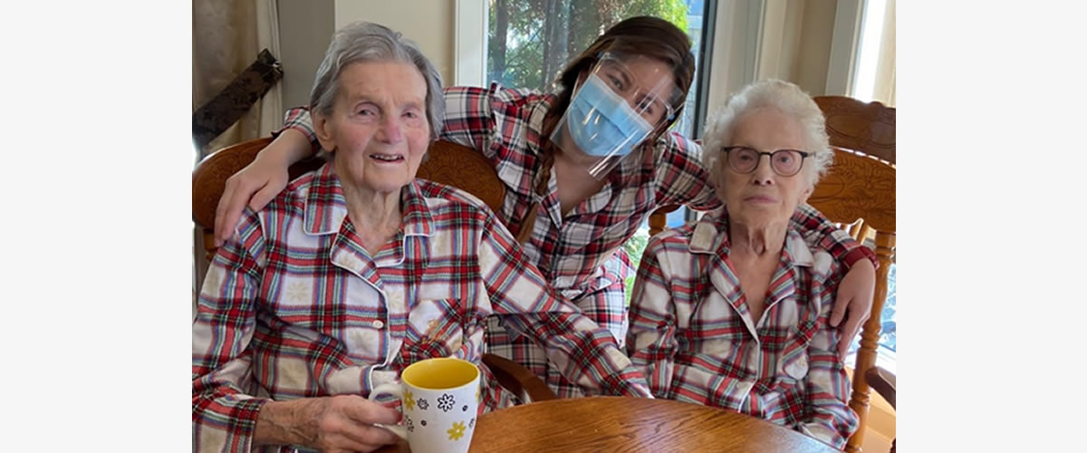 PJ Day at senior care home